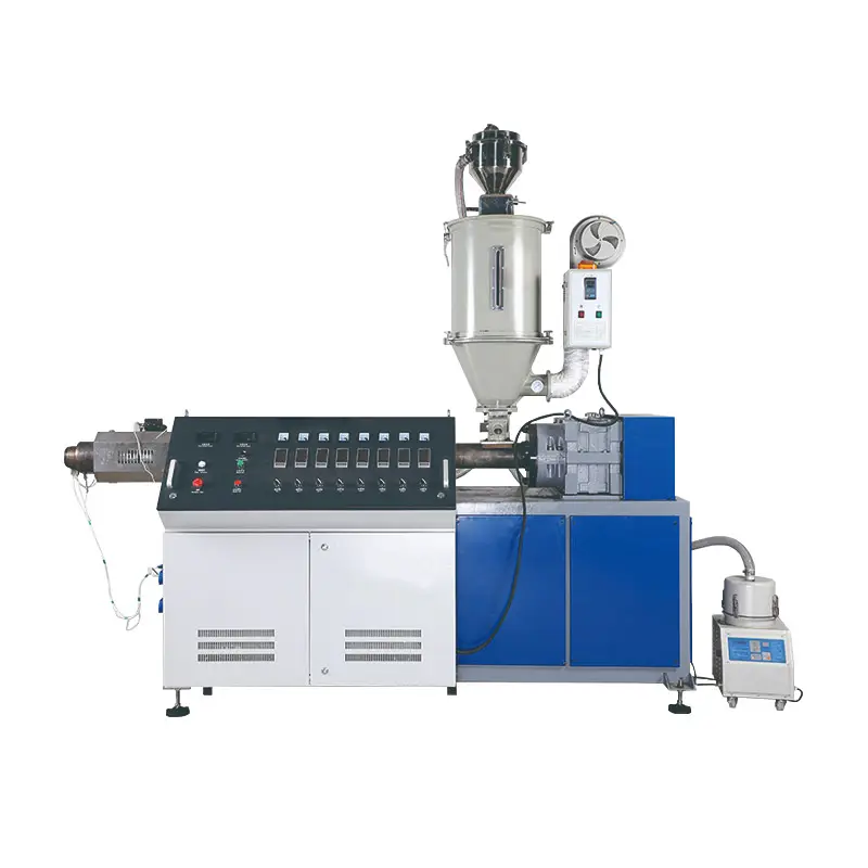 Rubber Extruder Pvc Twin-Schroef Extruder Recycling Afval Band Mixer Koude Feed Rubber Molding Machine