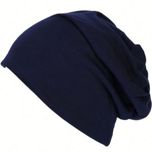 Cotton Slouchy Hip-Hop Soft Lightweight Running <b>Beanie</b> Adult <b>Hats</b> Sleeping Chemo Cap for Men Women Promotion Gifts - Product Image 2