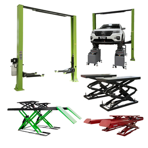 2 tiang pengangkat mobil 4 ton, pengangkat mobil hidrolik, gunting angkat mobil 7000lb - Product Image 1