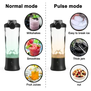 600ML Portable Electric Fruit Juicer USB Rechargeable Machine Sports Protein Shaker Electric Mini BlenderPortable Juicer Blender
