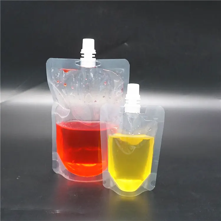 50/250/500 ml Packaging Spouted Gel Pouches  Cosmetic Stand Up Pouch with Spout Spout Pouch