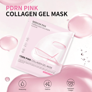 Mascarilla Facial de Cristal Rosa PDRN de Marca OEM Personalizada, Paquete de 4 Unidades para Hidratación Facial y Resistencia a las Arrugas - Product Image 2