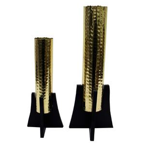 Modern <b>Set</b> <b>of</b> <b>3</b> Handmade Aluminium Iron Metal Flower Pots <b>Vases</b> for Wedding Table & Home Decorative Use - Product Image 5