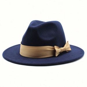 Chapeaux Fedora à large bord bicolores pour femmes et hommes, vente en gros 2022 - Product Image 4