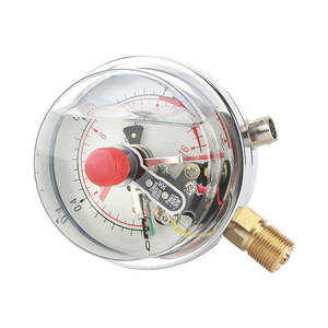 YNXC-100 Electric Contact Pressure <b>Gauge</b> 100mm 0-60MPa Analog Compound <b>Gauge</b> With Shock Resistance For Air Vacuum Measurement - Product Image 4