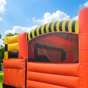 Château gonflable combiné de qualité supérieure avec toboggan, en PVC, pour usage commercial, facile à installer - Product Image 5