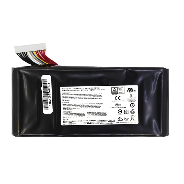 BTY-L77 Laptop Battery for GT72 GT72VR GT72S GT80 MS-1781 MS-1782 MS-1783 Notebook Replacement Battery 7500mAh