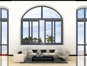 Veranda için su geçirmez alüminyum çift yaprak sürgülü cam pencereler çift camlı pencereler - Product Image 3