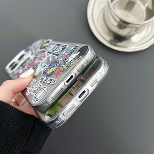 Funda de teléfono de moda para iPhone XR 11 12 13 14 15 Pro Max Plus Cartoon Anime One Pieces <span class=keywords><strong>Luffy</strong></span> <span class=keywords><strong>Zoro</strong></span> IMD Anti-caída a prueba de golpes - Product Image 5