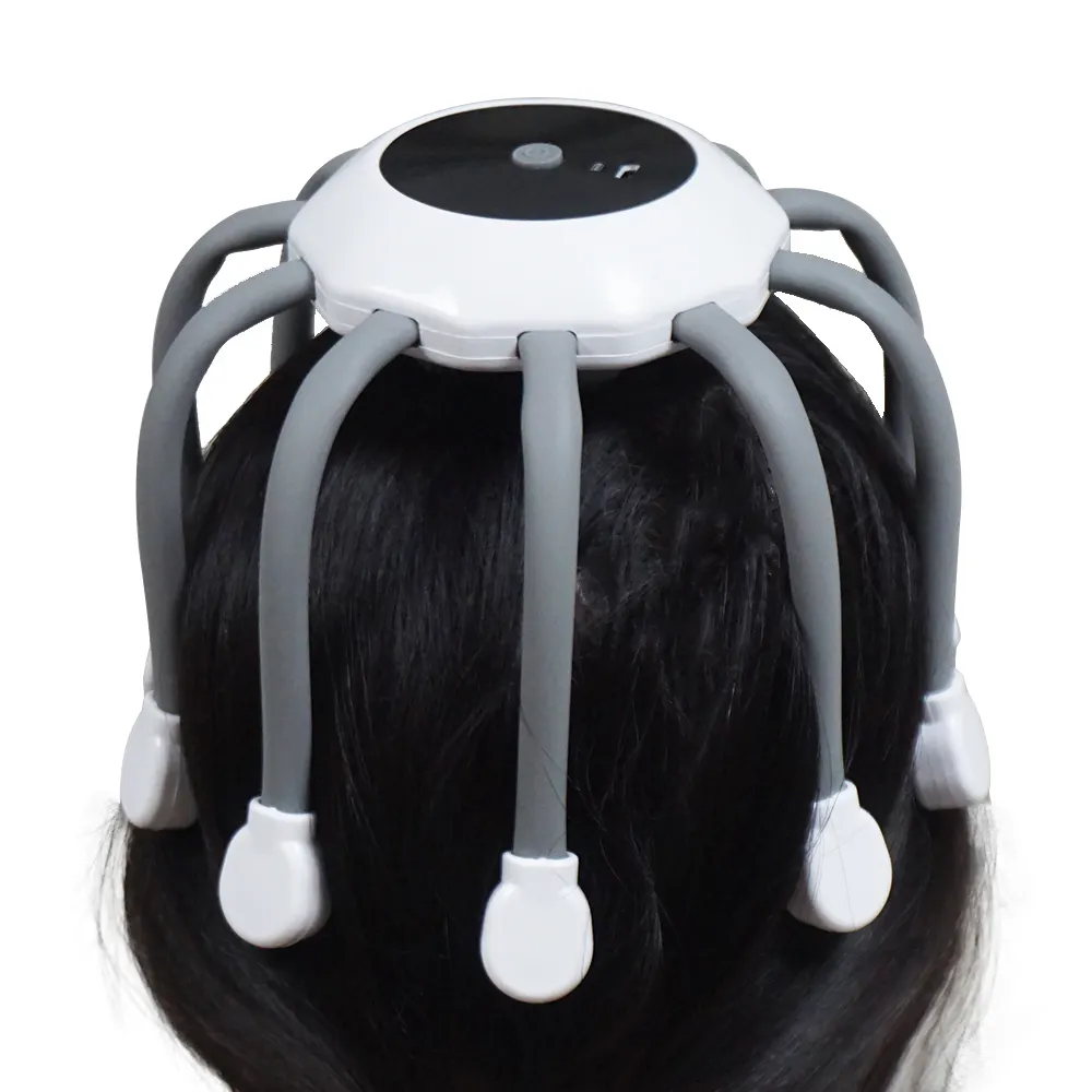 Массажер для головы Электрический с 5 режимами 10 вибрационных контактов