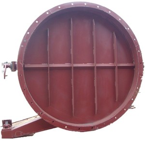 Válvula de Mariposa de Ventilación Turbo para Alta Temperatura, Gas y Aire, Operación Manual, Uso Industrial - Product Image 1
