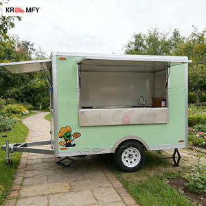 Full Kitchen Equipment Tow <b>Bar</b> Food Trailer Multifunctional Street <b>Sales</b> Cart <b>for</b> Candy and Chips - Product Image 4