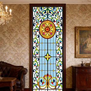 Verre décoratif en <span class=keywords><strong>relief</strong></span> de haute qualité pour portes et fenêtres, design personnalisé, <span class=keywords><strong>vitrail</strong></span> Tiffany - Product Image 4
