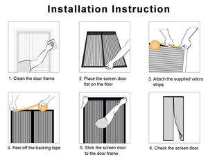 Nhà Máy Bán buôn tay miễn phí rèm từ cửa lưới polyester muỗi Net Màn Hình Côn Trùng - Product Image 6