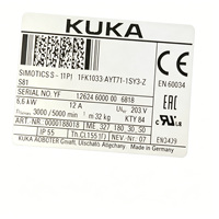 Moteur servo Kuka 1fk7103-5ay71-1sy3-z 6,5 kW IP65, pièce de rechange pour robot industriel, axe externe, bras mécanique, moteur servo Kuka