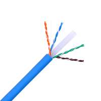 Cable de Red Cat7 Cat6A Cat5e de Fábrica OEM, Cable Ethernet LAN UTP de 305m con Revestimiento de PVC para Uso en Interiores y Exteriores