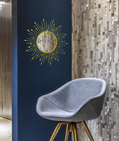 Miroir mural décoratif rond en fil de métal doré, 12 pièces, pour effet sunburst, vente en gros