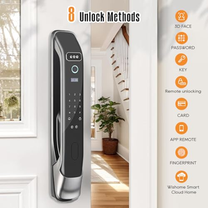 Videoportero con Monitoreo, Reconocimiento Facial 3D, WiFi, Cerradura Inteligente con Contraseña, Tarjeta y Llave, Cerradura Digital, Productos para el Hogar Inteligente - Product Image 4