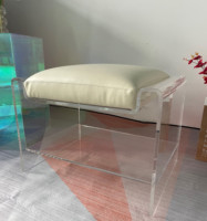 Chaise en acrylique de luxe en gros canapé à la mode transparente chaise en acrylique