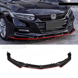 Car Front Bumper <b>Lip</b> Diffuser Spoiler Glossy Black Modification Part for Honda 10th Gen Accord 2018-2021 Car Accessories - Product Image 3