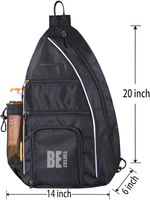Sac de pickleball, sac de sport pour raquettes, accessoires de pickleball, poches isothermes, capacité pour 2 raquettes, imperméable, sport