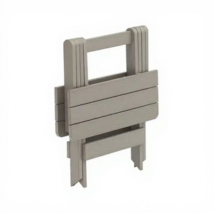 <strong>Foldable</strong> Small <strong>Table</strong> Small Household Simple Solid Plastic Wood Creative Movable Mini Garden <strong>Chair</strong> - Product Image 5
