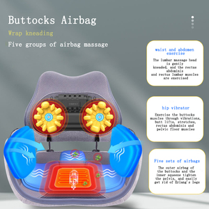 Alat Pijat Getar Portabel untuk Tulang Belakang Pinggang, Bantalan Pijat Pinggang dan Pinggul dengan Airbag untuk Punggung dan Bokong - Product Image 3