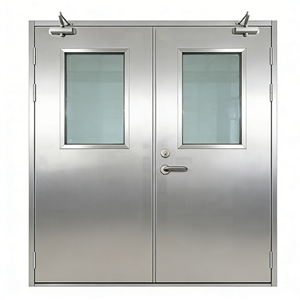 Porte coupe-feu en acier moderne ODM, adaptée aux hôtels, hôpitaux, appartements, usage commercial, résistance au feu 90-180 minutes - Product Image 1