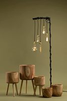 Pot de jardinière en bois pour plantes et fleurs d'intérieur, Pot de fleurs décoratif au Design moderne du milieu du siècle