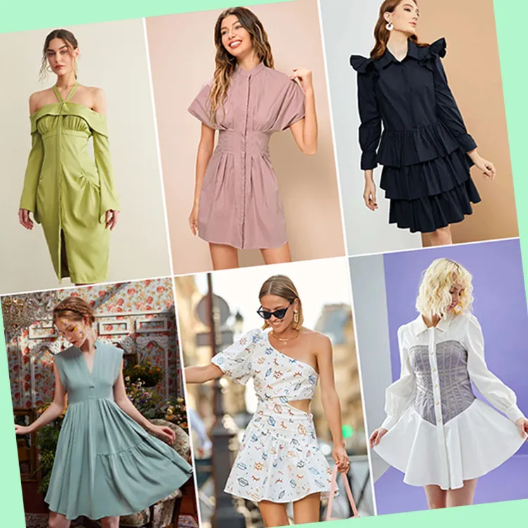 नया स्टॉक कपड़े थोक परिधान शेयर फैक्टरी सस्ते कीमत के कपड़े महिलाओं पोशाक इस्तेमाल किया कपड़े महिला कपड़े