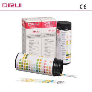 Bandelettes de test urinaire DIRUI 14 paramètres, bandelettes de test de bilirubine sanguine et d'urobilinogène, 100 pièces/baril, bandelettes réactives pour analyse d'<span class=keywords><strong>urine</strong></span> - Product Image 4