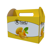 Boîte d'emballage personnalisée pour fruits frais, grande capacité, mangue, cerise, boîte en papier, légumes agricoles, boîte d'expédition en gros