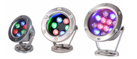Lampu Air Mancur LED Tahan Air IP68 RGB 6W 12W 12V 304SS Bentuk Lingkaran  Belum Ada Ulasan