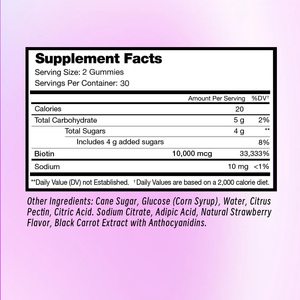 Wholesale Price Skin Care Healthy Skin Help Bone Strength <b>Biotin</b> and Sodium Beauty Supplement <b>Biotin</b> <b>Gummies</b> - Product Image 5