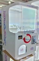 WANGERBAO Mini Distributeur de Jouets en Capsule 50-100mm, Machine de Jeu à Monnayeur pour Salle de Jeux, Machine Gacha Gachapon avec 4 Options de Paiement