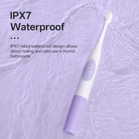 Vente flash - Brosse à dents électrique à piles pour adultes - Performance de nettoyage supérieure - Brosse à dents électronique oscillante