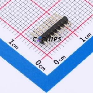 HC-PZ127-7.2L-1x8PZ Pin Header Through hole Component (THT),P=1.27mm Connector 1x8P 1.27mm Pin Header Single Row - Product Image 1