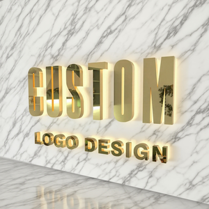 Tùy chỉnh 3D <span class=keywords><strong>logo</strong></span> Luxe dấu hiệu backlit Led kim loại dấu hiệu cho doanh nghiệp cho Thẩm mỹ viện trang trí và quảng cáo - Product Image 1