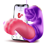 Estimulador de Clítoris con Lengua Vibrante, Vibrador de Lengua, Recargable por USB, Impermeable, 7 Frecuencias, Juguete Sexual Femenino