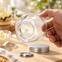Bocaux de stockage alimentaire en plastique PET en gros avec couvercles à vis en aluminium, bouteilles d'emballage de qualité alimentaire pour aliments en conserve, collations, sucre et bonbons