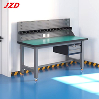 Tables d'atelier en acier de fabrication métallique personnalisée JZD, établi de garage avec établi antistatique pour atelier
