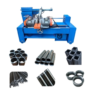 Equipo automático de desbarbado de pulido de alimentación CNC Máquina de biselado de doble cabezal Arranque fácil de operar para engranajes de aplicación de tuberías - Product Image 1