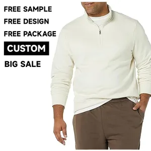 Long Sleeve Oversized Solid Color Hoodies Set Men's Full Zip Hooded Sweatshirts For Men