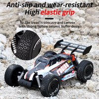 Coche Modelo de Carreras de Drift Fórmula a Escala 1/16 de Alta Velocidad con Simulación RC, Buggy de Montaña Todoterreno 4WD con Luces para Competición, Juguete con Control Remoto