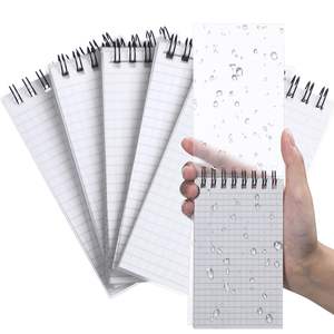 Myway Wholesale 6 Pcs Waterproof Notebook Stone Paper 3 "X 5" All Weather Pocket Notepads Police Notepad Spiral Notebook - Product Image 2
