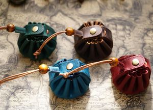 Genuine Leather Key Chain PurseCrazy Horse Handmade HighEnd Small Wallet Suitable for All Ages - Product Image 4