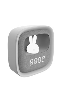 Sveglia Digitale LED Ricaricabile con Luce Notturna, Design Intelligente a Forma di Coniglietto in Materiale ABS, per Camere dei Bambini e Ritorno a Scuola - Product Image 2