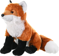 Peluche renard assis réaliste avec longue queue, jouet en peluche moelleux pour enfants, compagnon de sommeil - Promotion OEM