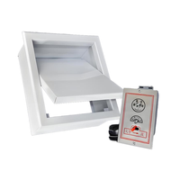 Sortie d'échappement de fumée de type plaque entièrement automatique réglable via une commande à proximité pour les conduits HVAC.