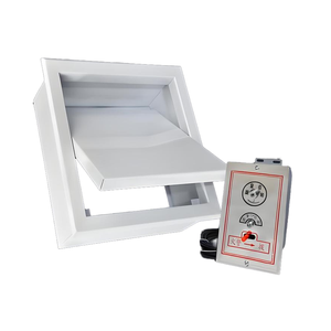 Salida de escape de humo tipo placa completamente automática ajustable a través del control cercano para conductos HVAC. - Product Image 5